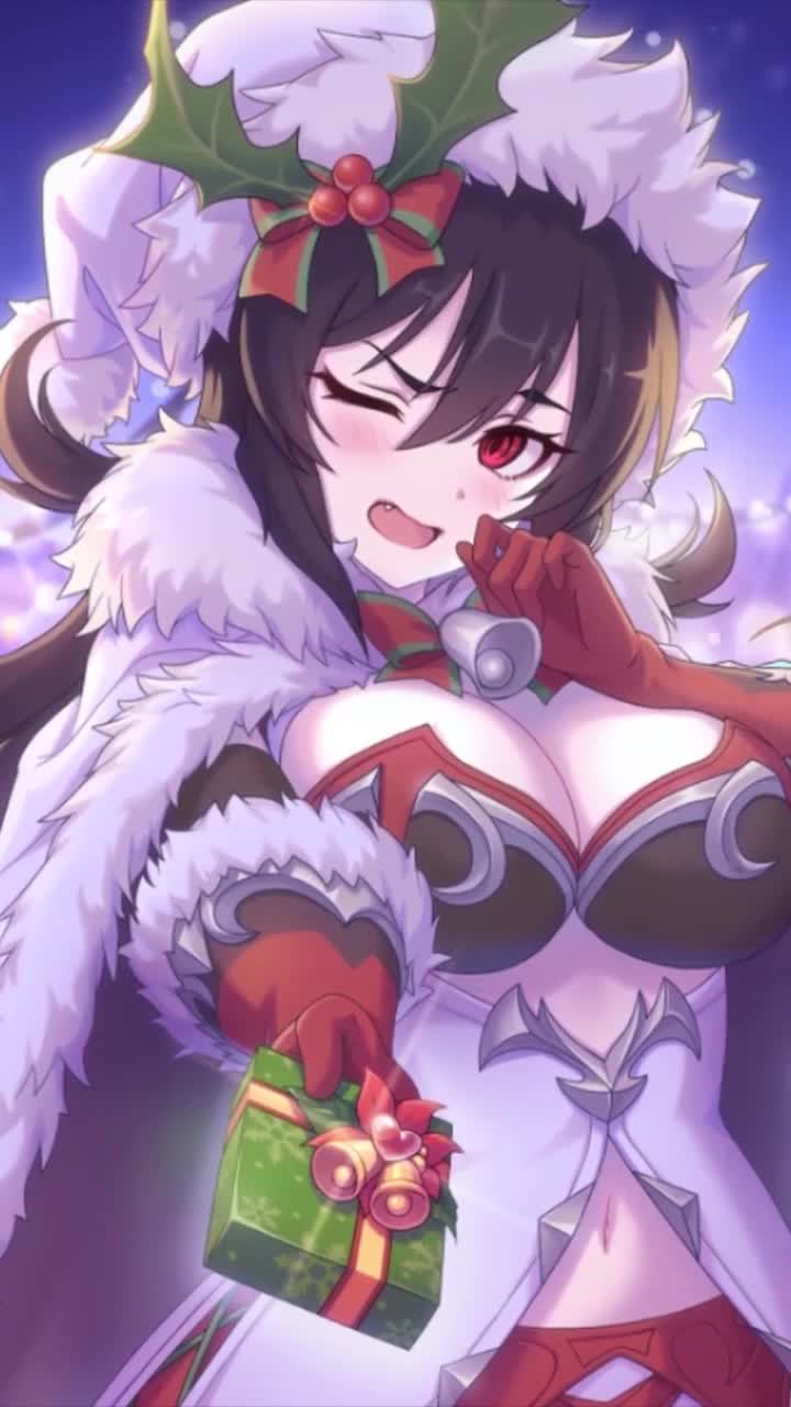 iPhone and Android Ilya Christmas Princess Connect Re Dive Live Phone Wallpaper