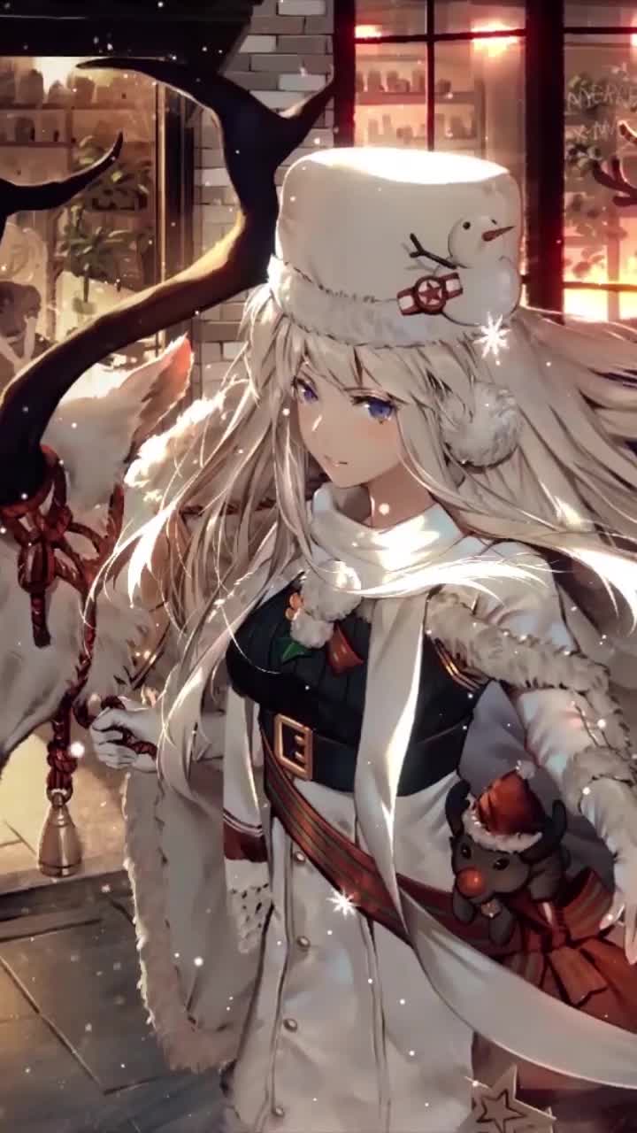 iPhone and Android Enterprise Christmas Azur Lane Live Phone Wallpaper