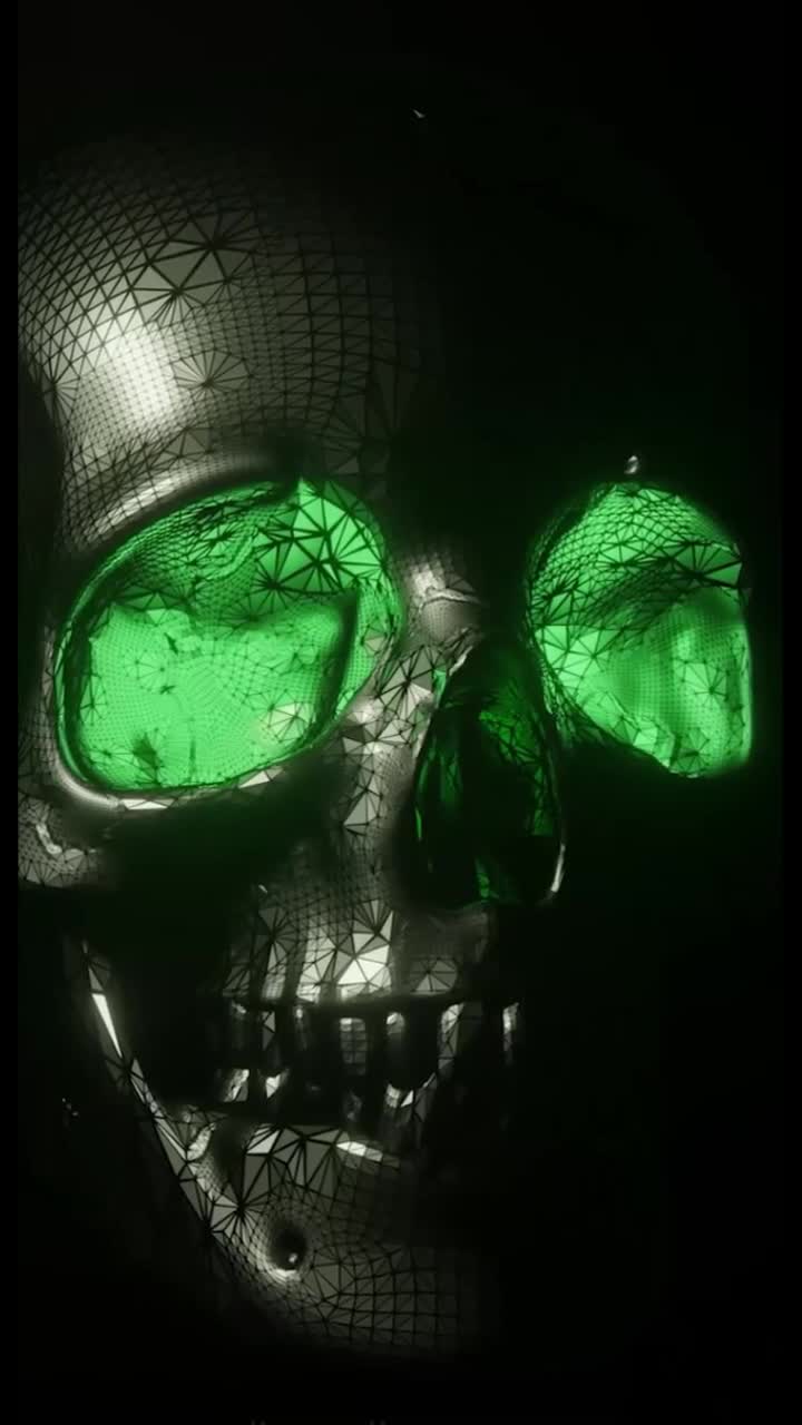 Android  iOS iphone Mobile 3d Skull Qhd Abstract Wallpaper