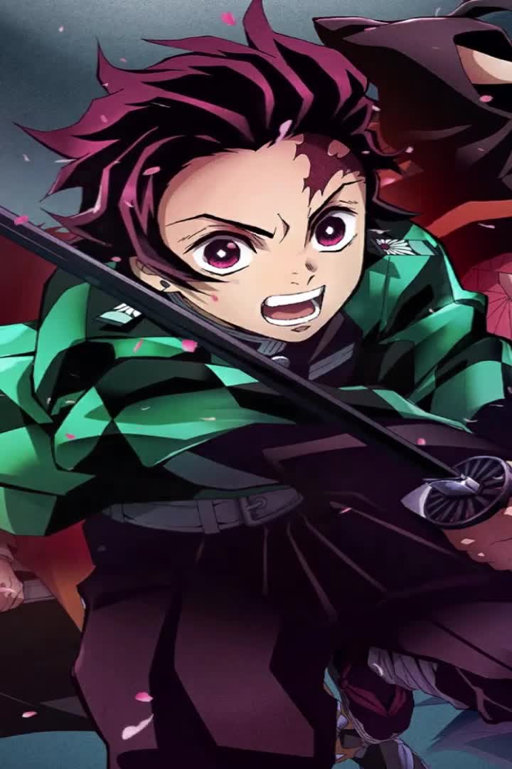 Petals Demon Slayer Wallpaper of Anime