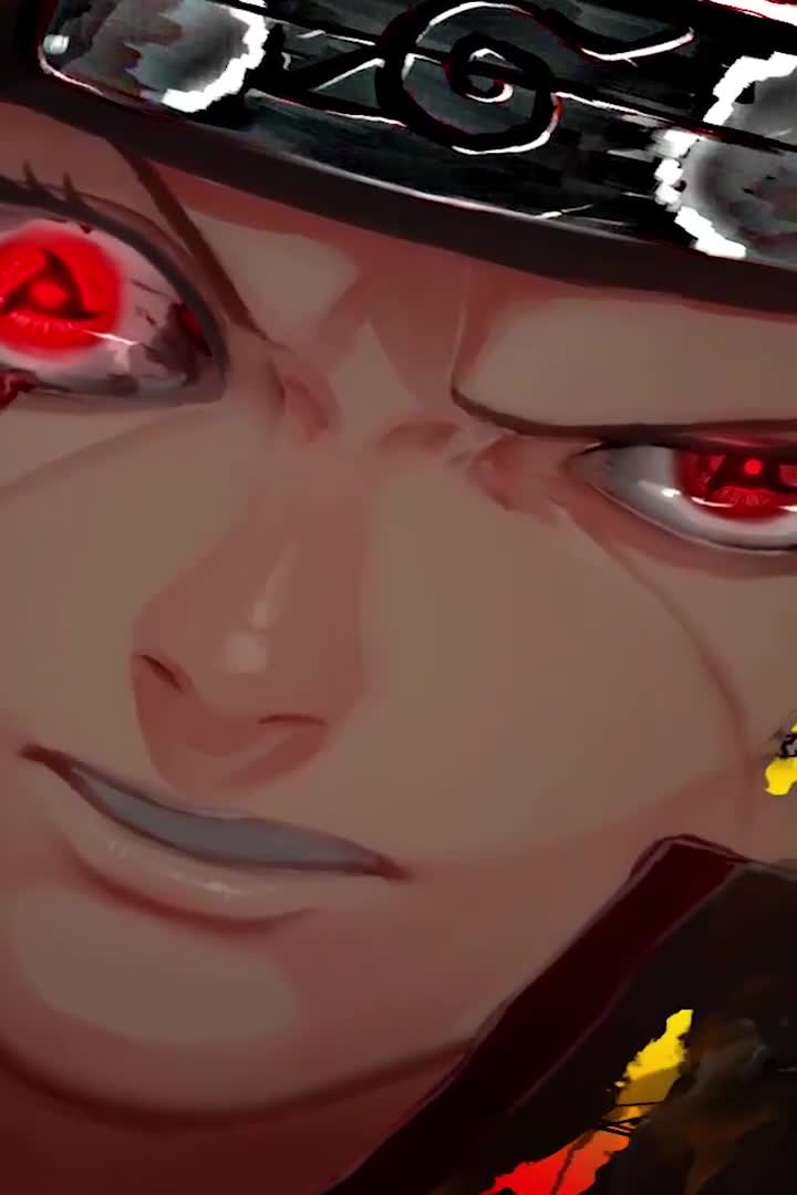 Itachi Uchiha Mangekyou Sharingan Wallpaper of Anime