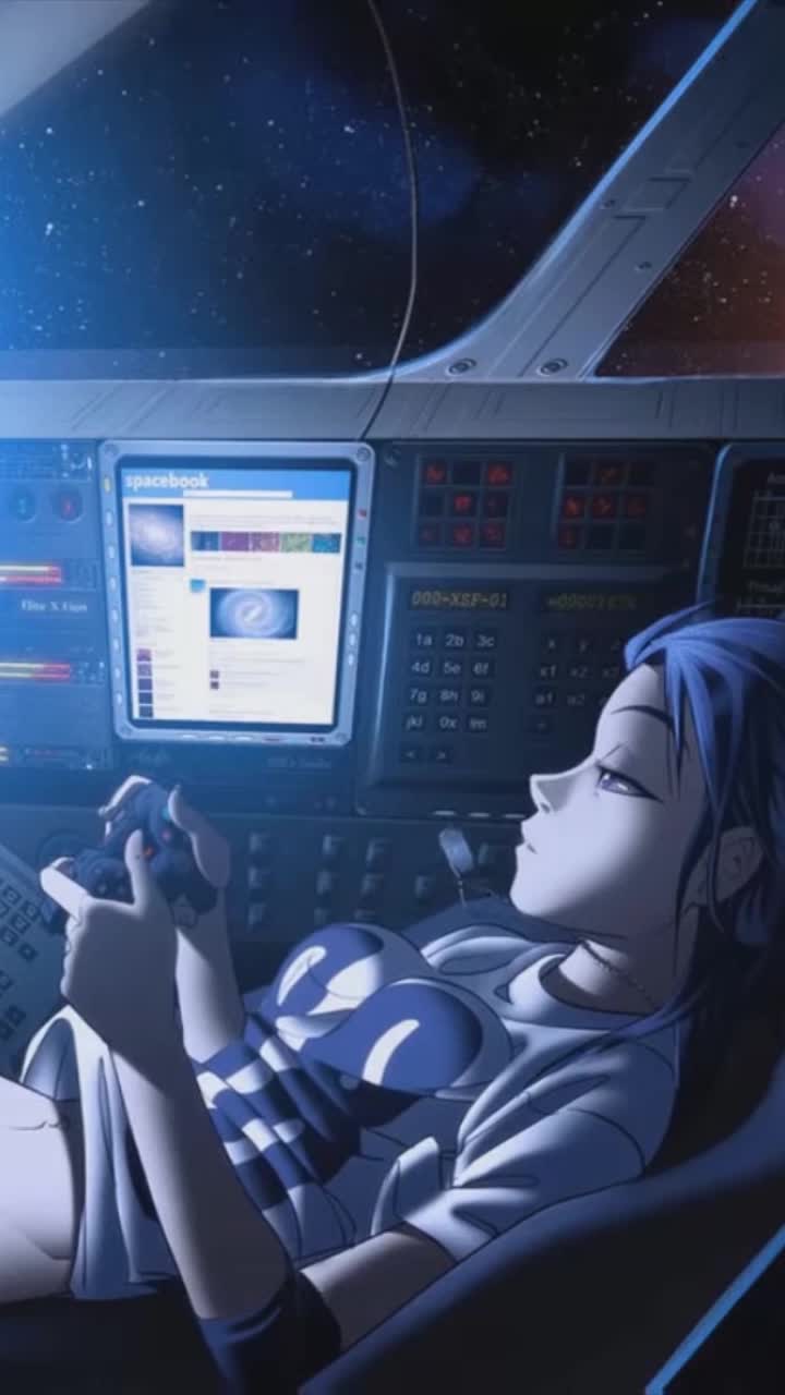 Live Phone Space Gamer Girl Wallpaper To iPhone And Android