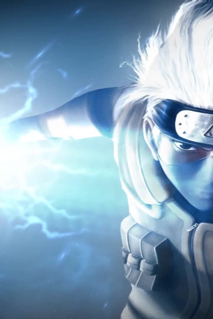 Hatake Kakashi Lightning Blade Wallpaper of Anime