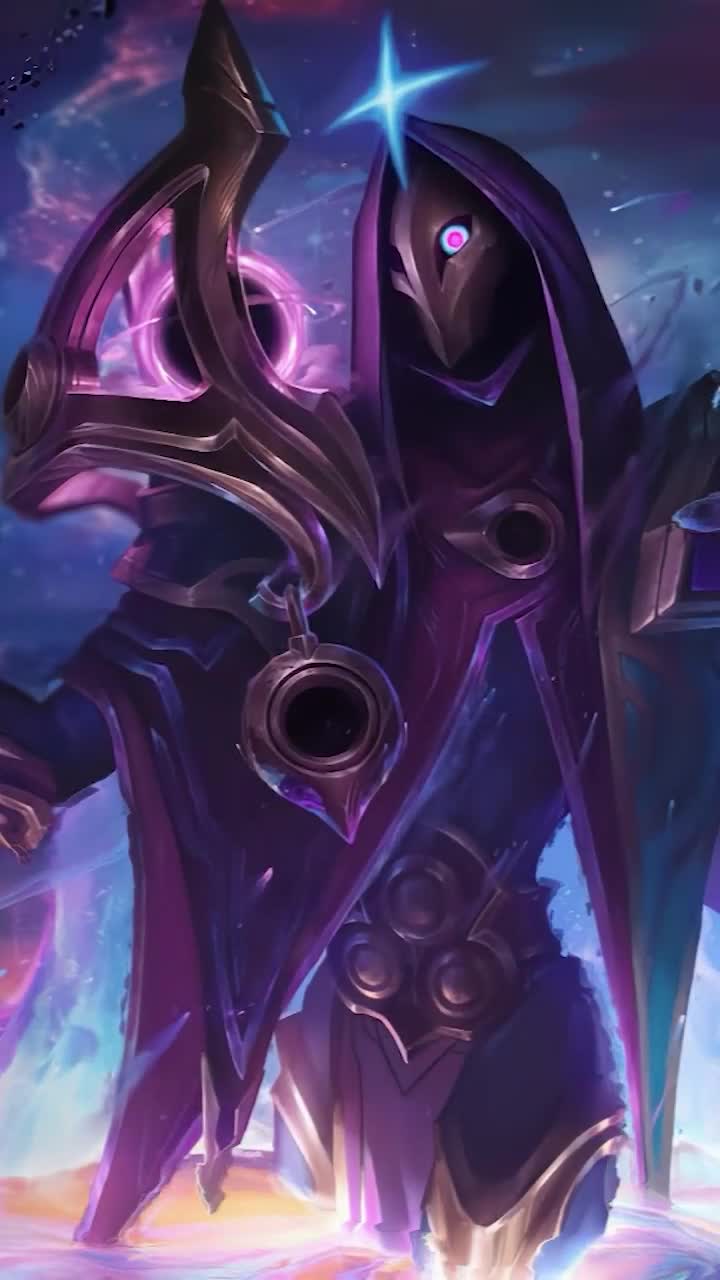 iPhone And Android Dark Cosmic Jhin League Of Legends Phone Live Wallpaper