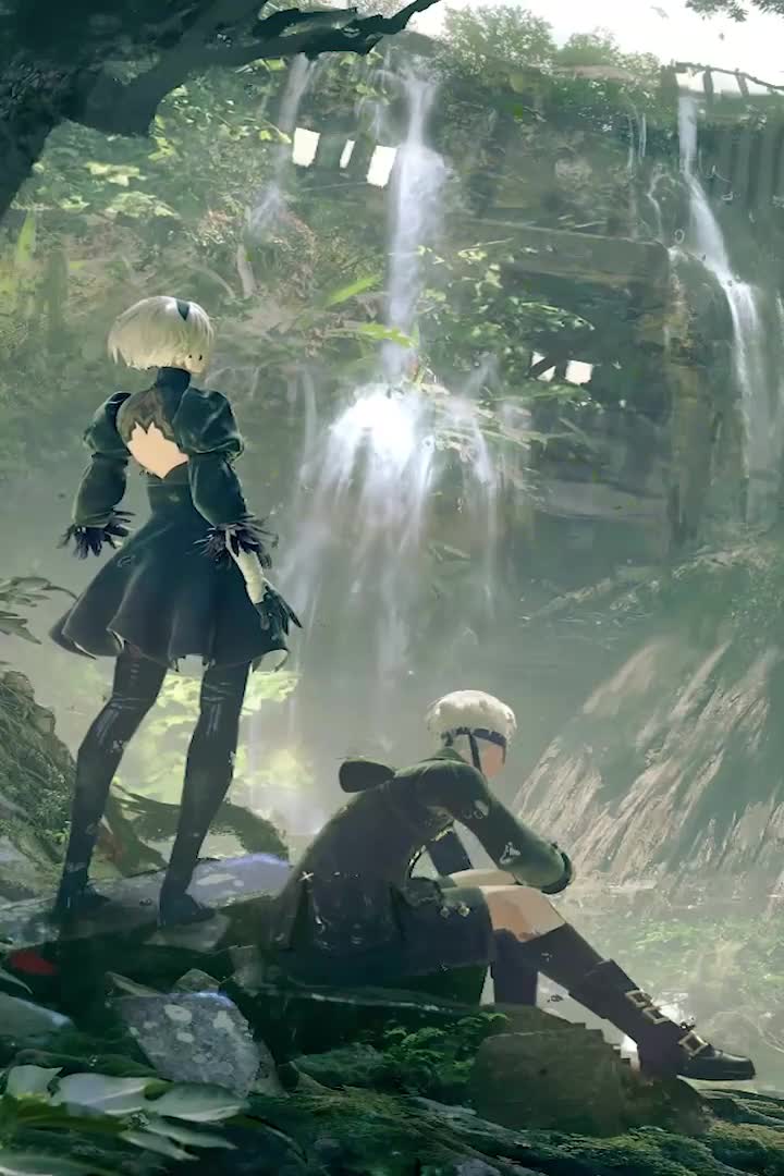 Iphone And Android City Ruins Nier Automata Phone Live Wallpaper