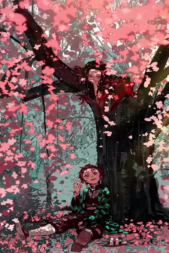 Android  iPhone Demon Slayer Cherry Blossom Live Wallpaper For Phone