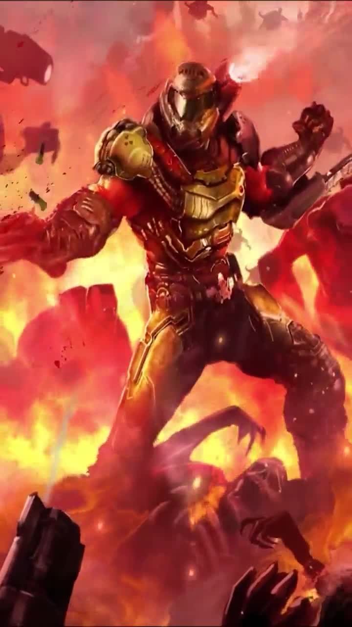 iPhone  Android Doom Rampage Game Wallpaper