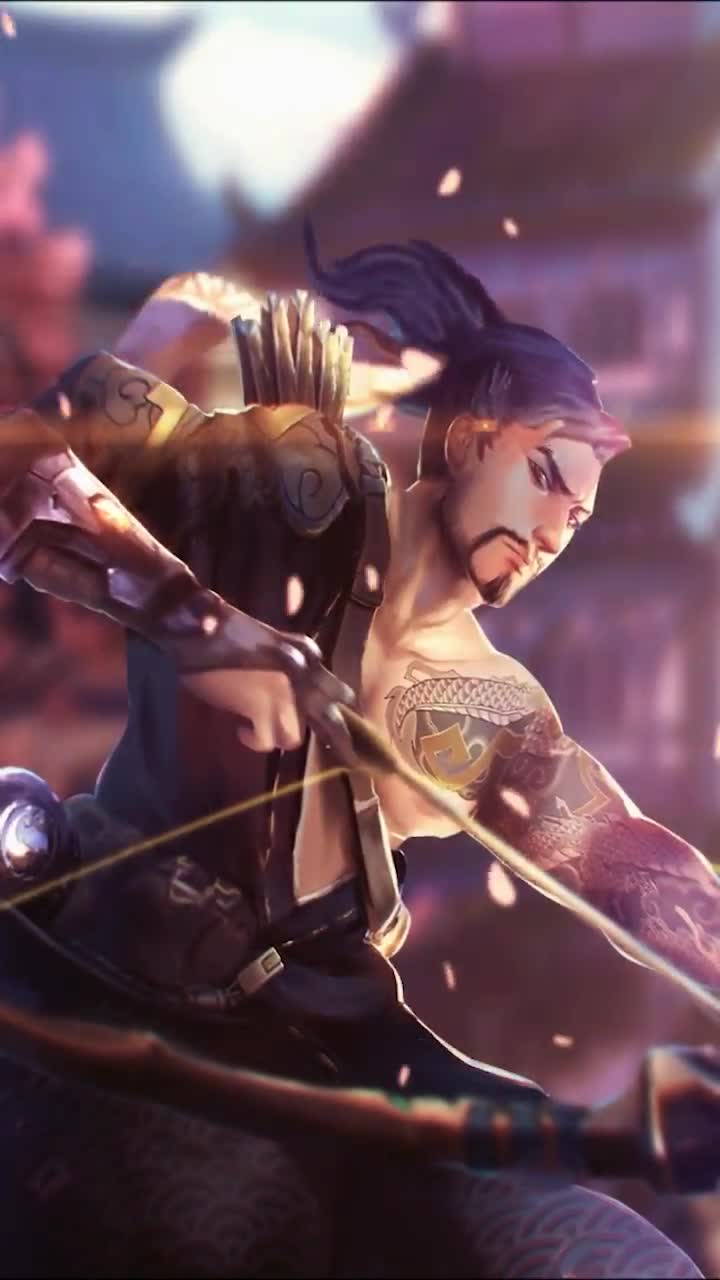 iPhone  Android Hanzo Bowman Overwatch Game Wallpaper
