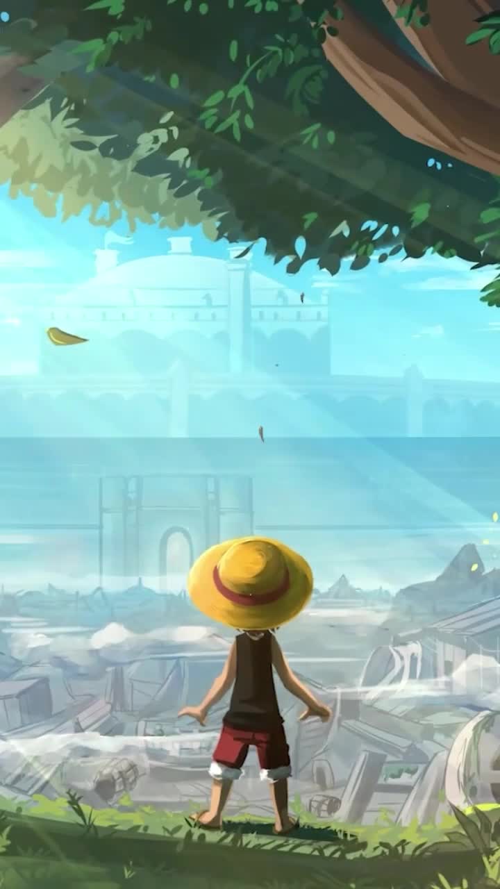 Android  iOS iphone Mobile Luffy In Gray Terminal Free Live Wallpaper