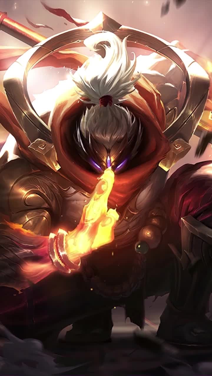 iPhone and Android God Staff Jax League Of Legends Live Phone Wallpaper