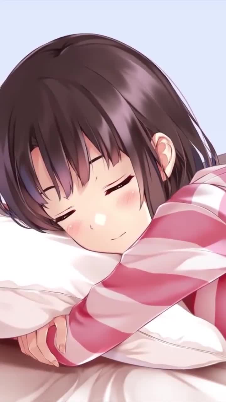 Live Phone Sleeping Girl Anime Wallpaper For iPhone And Android