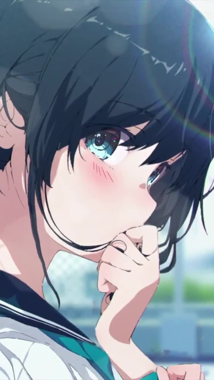 iPhone  Android Anime School Girl With Pigtails Free Phone Live Wallpaper