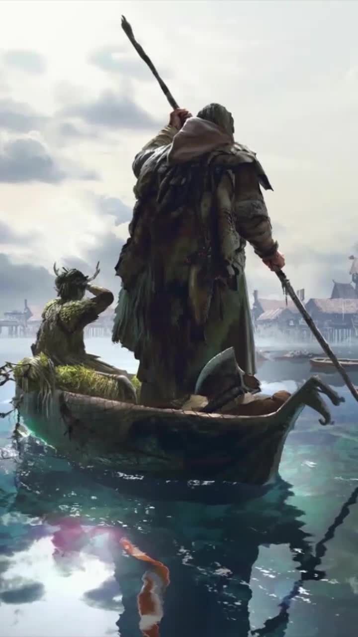 iPhone and Android Fishing Village Live Phone Wallpaper