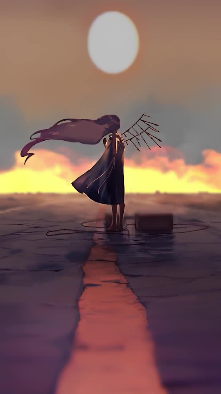 iPhone And Android Anime Girl Missles And Fire Phone Live Wallpaper