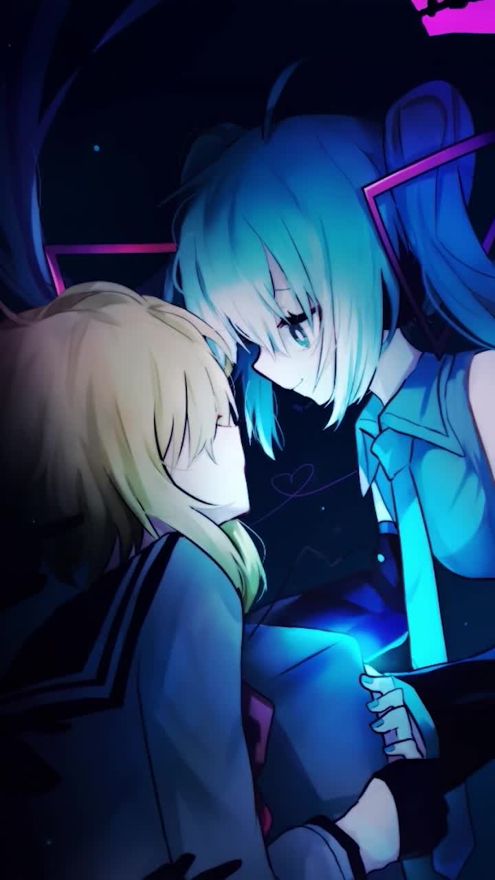 iPhone And Android Gumi And Hatsune Miku Vocaloid Phone Live Wallpaper