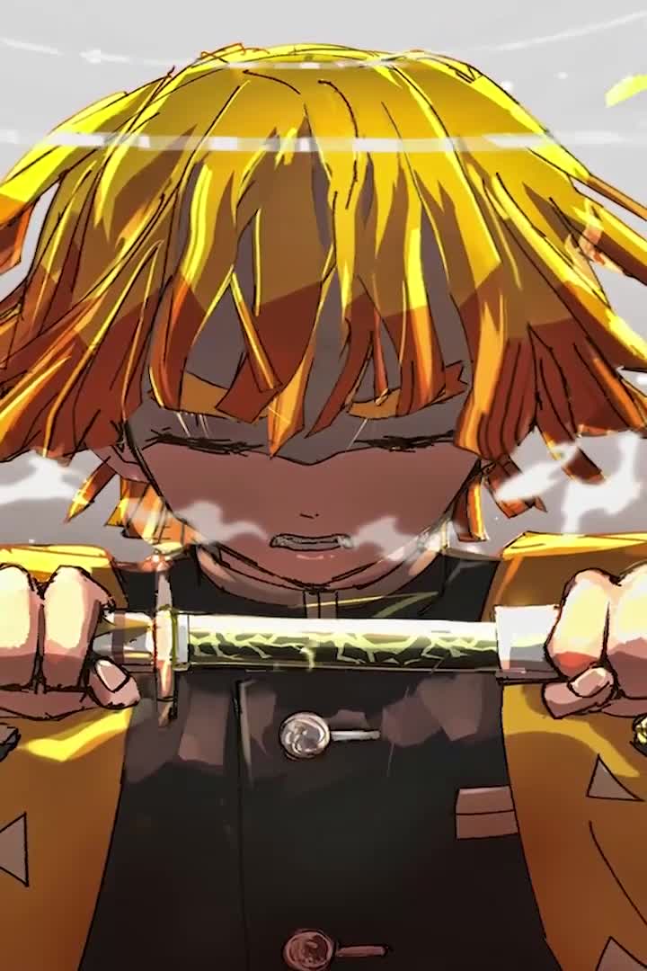 Iphone And Android Zenitsu Agatsuma Sword Phone Live Wallpaper