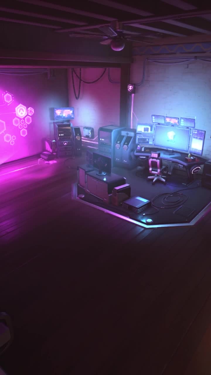 Live Phone Sombra Hideout Cyberpunk Wallpaper To iPhone And Android