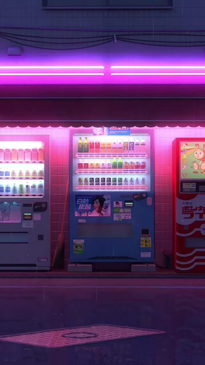 iPhone  Android Lofi Vending Machines Live Wallpaper for Phone