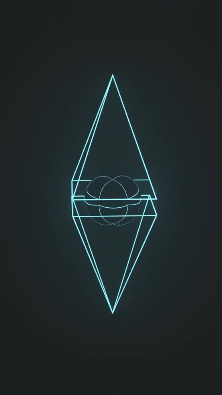 Free abstract black void diamond for android wallpaper