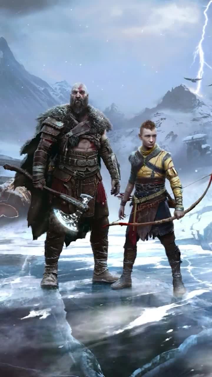 iPhone  Android Gow Ragnarok Game Phone Live Wallpaper