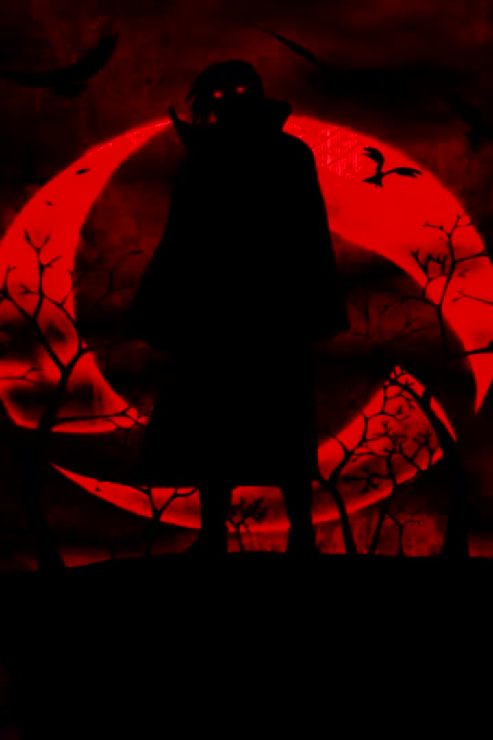 Itachi Red Eyes Wallpaper of Anime