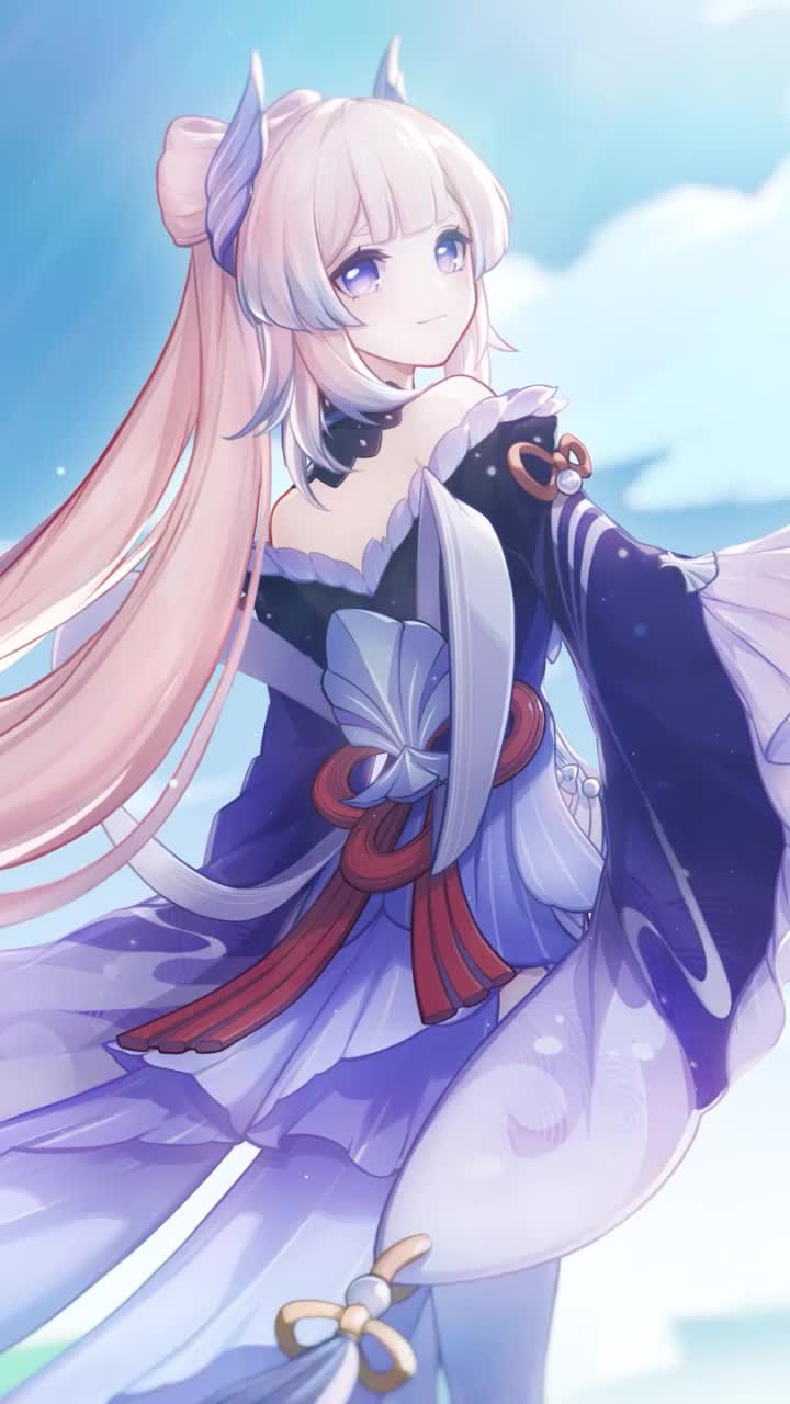 Game Sangonomiya Kokomi Genshin Impact Phone Wallpaper Anime Iphone And Android