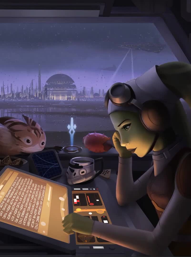 iPhone  Android Star Wars Lofi Hera Live Phone Wallpaper
