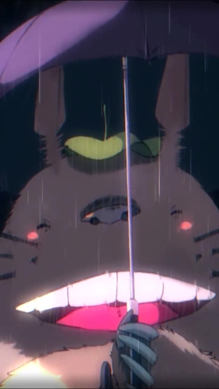 iPhone  Android Totoro Rain Umbrella Anime Phone Live Wallpaper