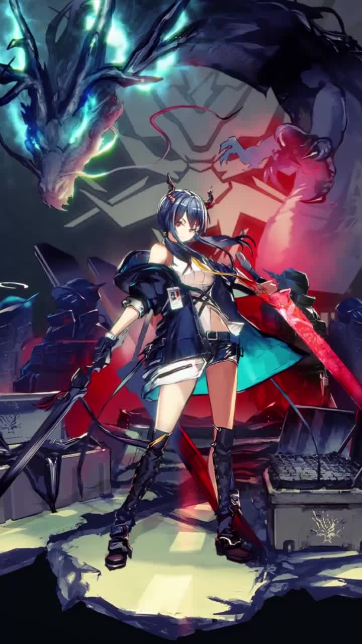 Anime ch en arknights iphone wallpaper hd
