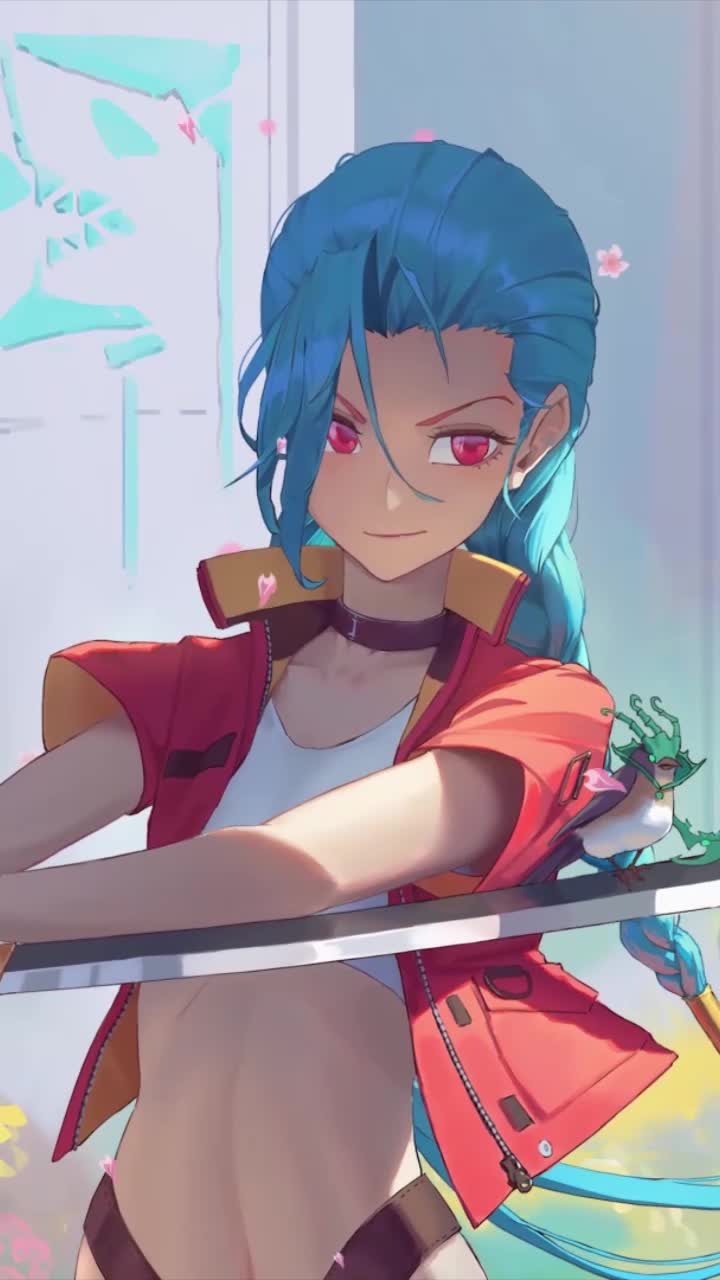 Live Phone Jinx League Of Legends Anime Wallpaper For iPhone And Android