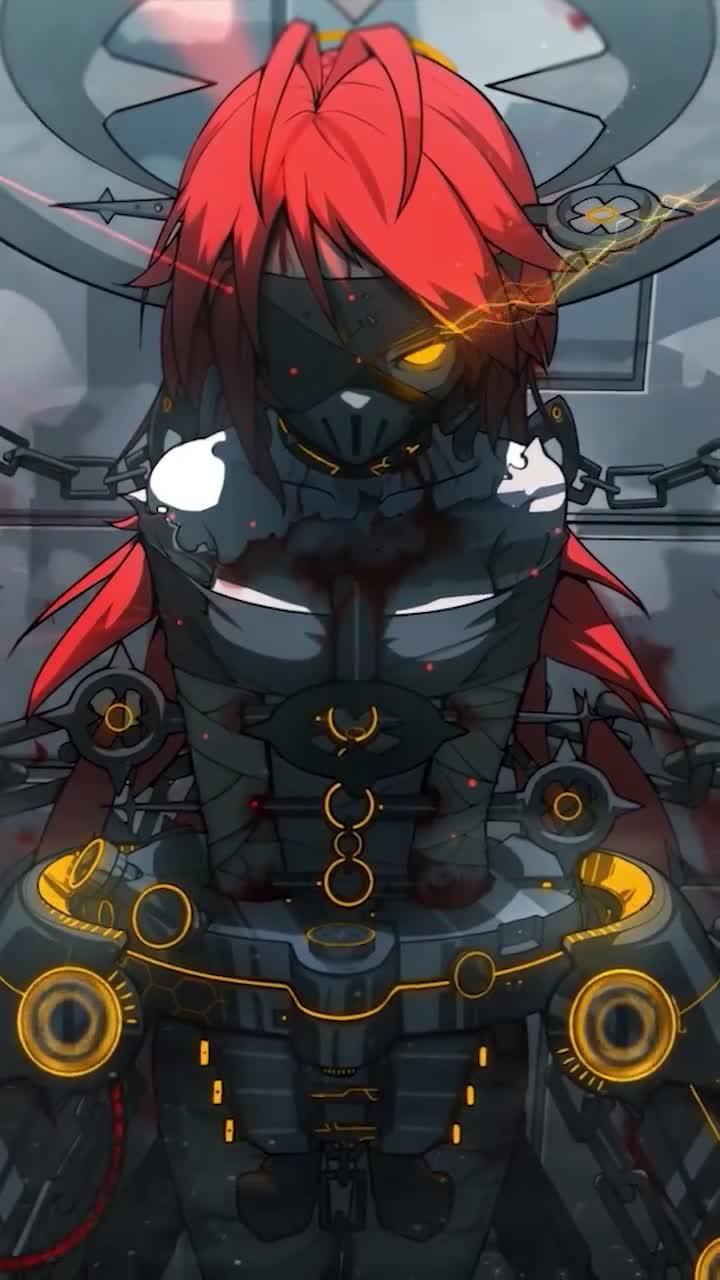 iPhone and Android Chained Anime Girl Phone Live Wallpaper