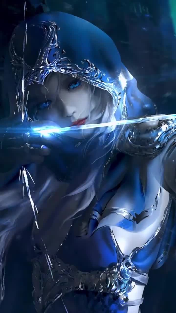 Android  iOS iphone Mobile Ashe League Of Legends Free Live Wallpaper