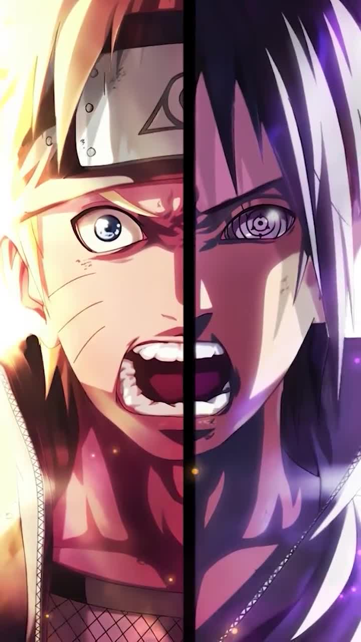 iPhone and Android Angry Naruto And Sasuke Phone Live Wallpaper