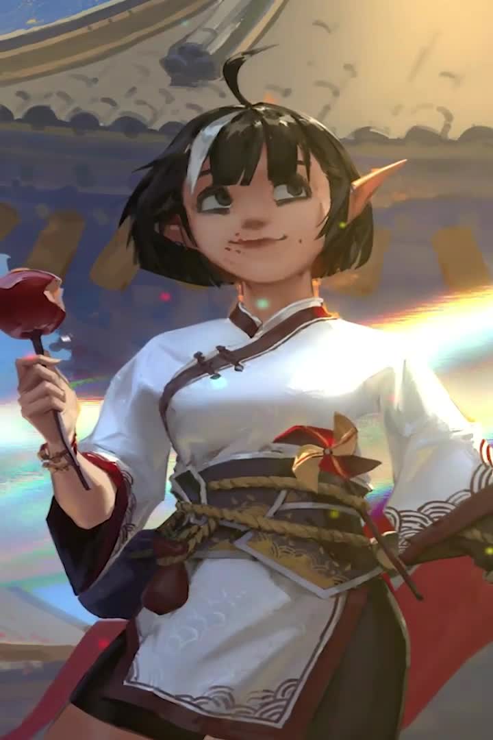 Asian Elf Girl For iPhone Wallpaper