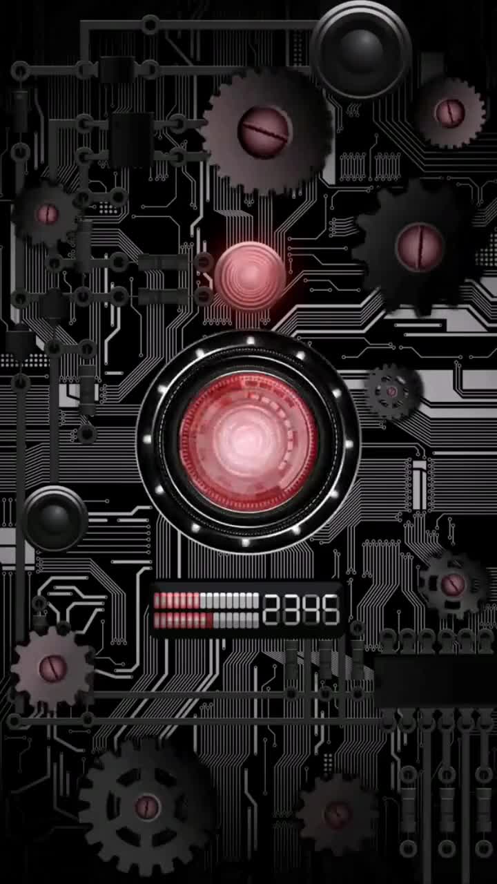 Cool Mechanical Rotation Free Live Phone Wallpaper