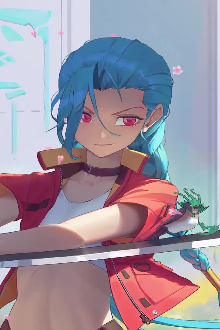 Samurai Jinx Lol For iPhone Wallpaper