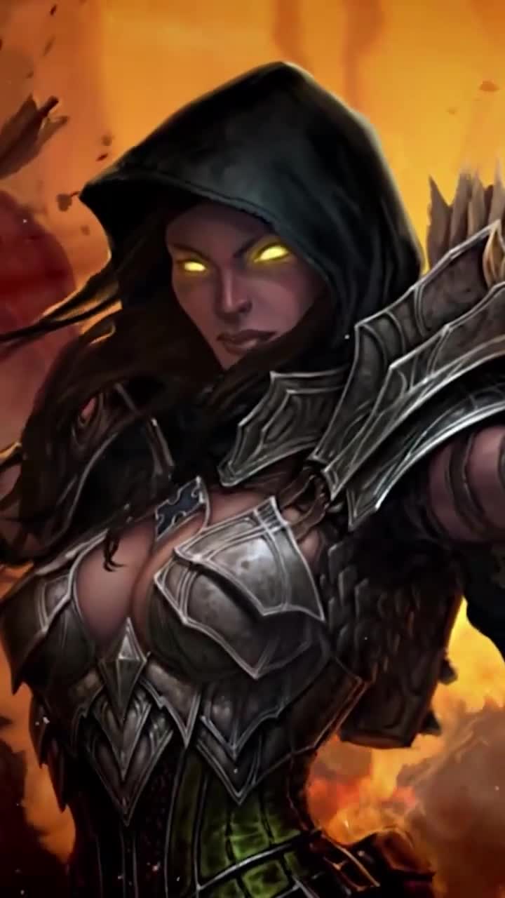 iPhone  Android Demon Hunter Diablo 3 Phone Live Wallpaper