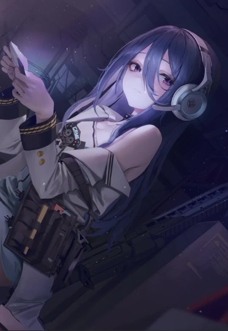 iPhone  Android Anime Gamer Girl Live Phone Wallpaper