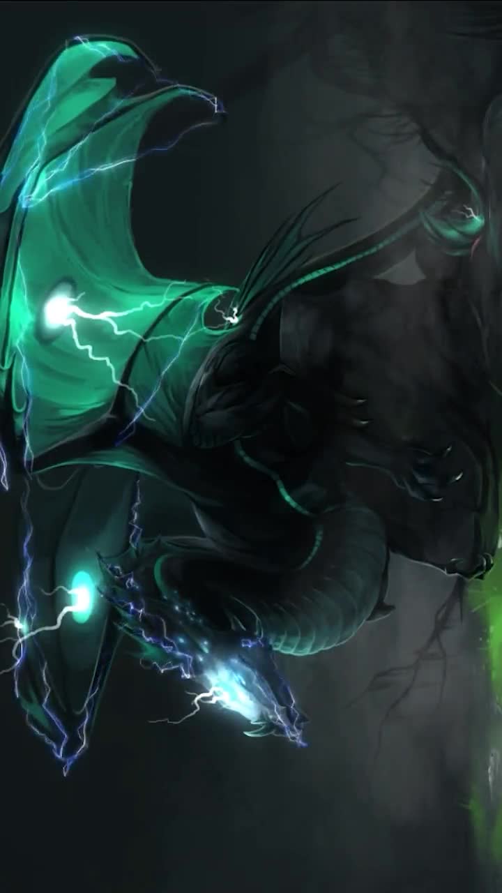 iPhone and Android Great Lightning Dragon Phone Live Wallpaper