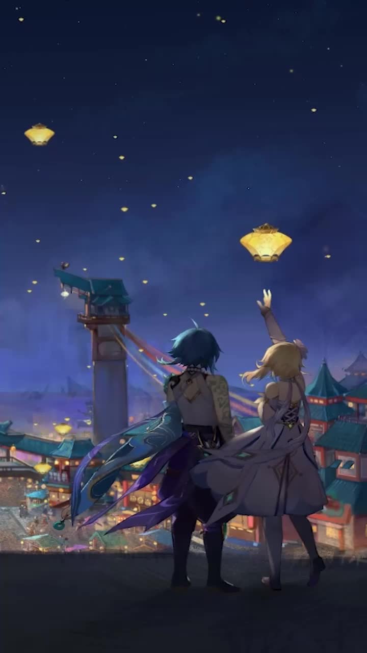 iPhone  Android Lanterns Genshin Impact Live Wallpaper for Phone