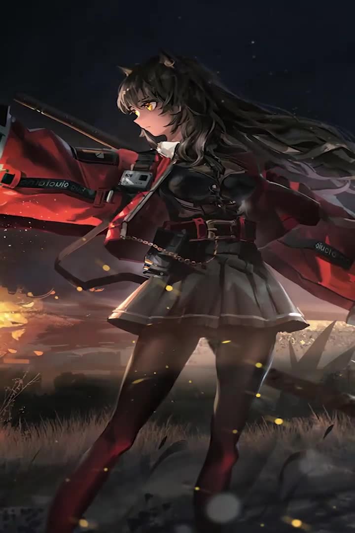 Catgirl Summoner For iPhone Wallpaper