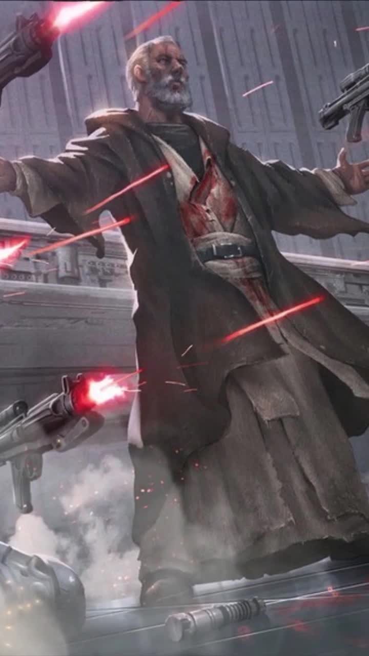 iPhone and Android Obi Wan Kenobi The Force Star Wars Live Phone Wallpaper