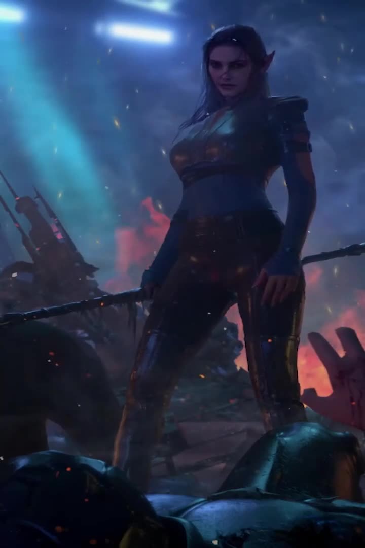 Elf Girl Warrior For iPhone Wallpaper