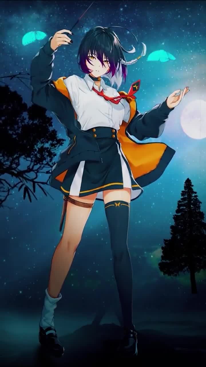 iPhone  Android Magic Girl Butterfly Phone Live Wallpaper