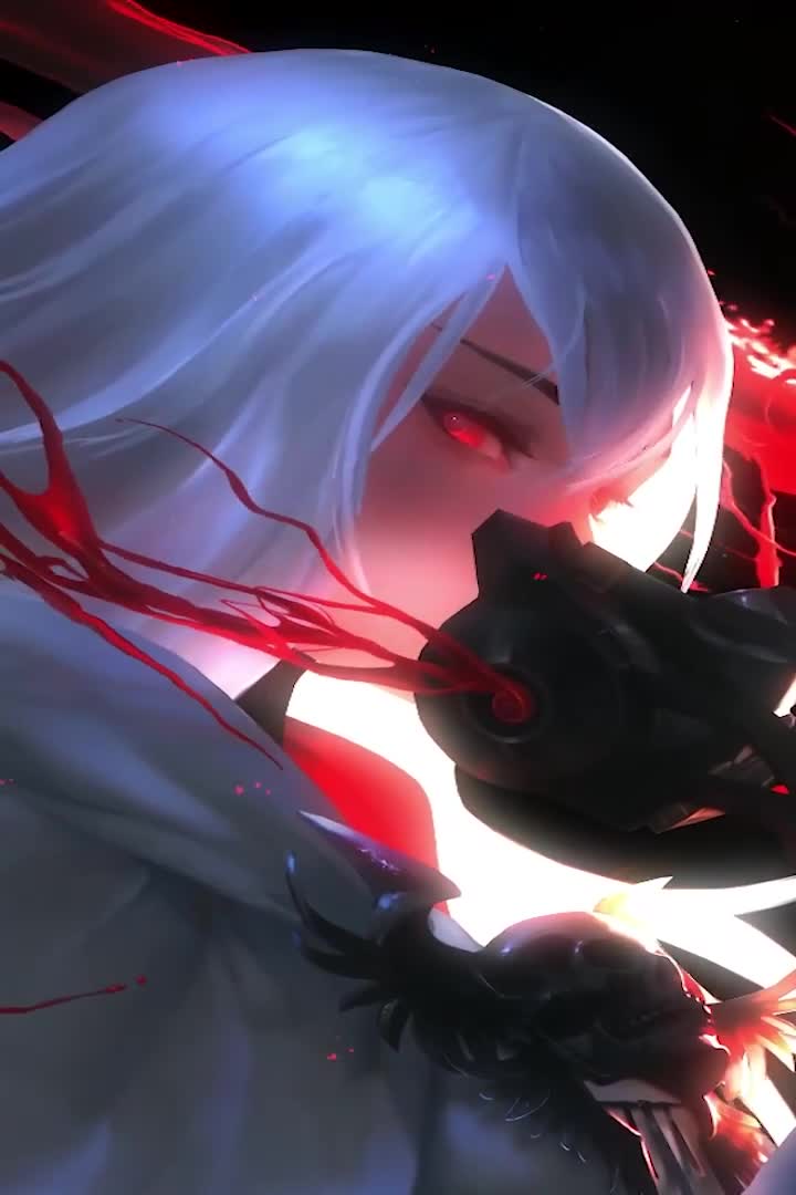 Gas Mask Girl Warrior For iPhone Wallpaper