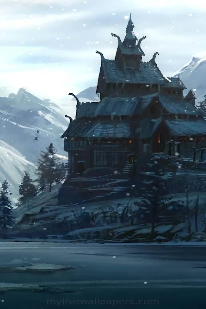Iphone And Android Norse Church Phone Live Wallpaper