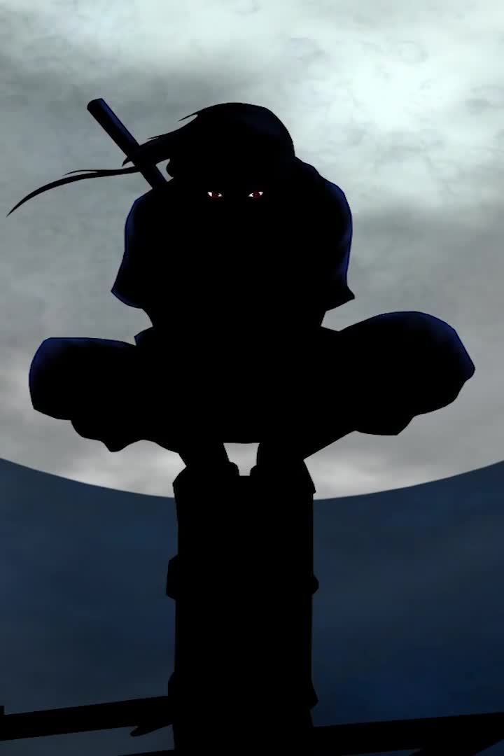 Itachi Uchiha Birds Wallpaper of Anime