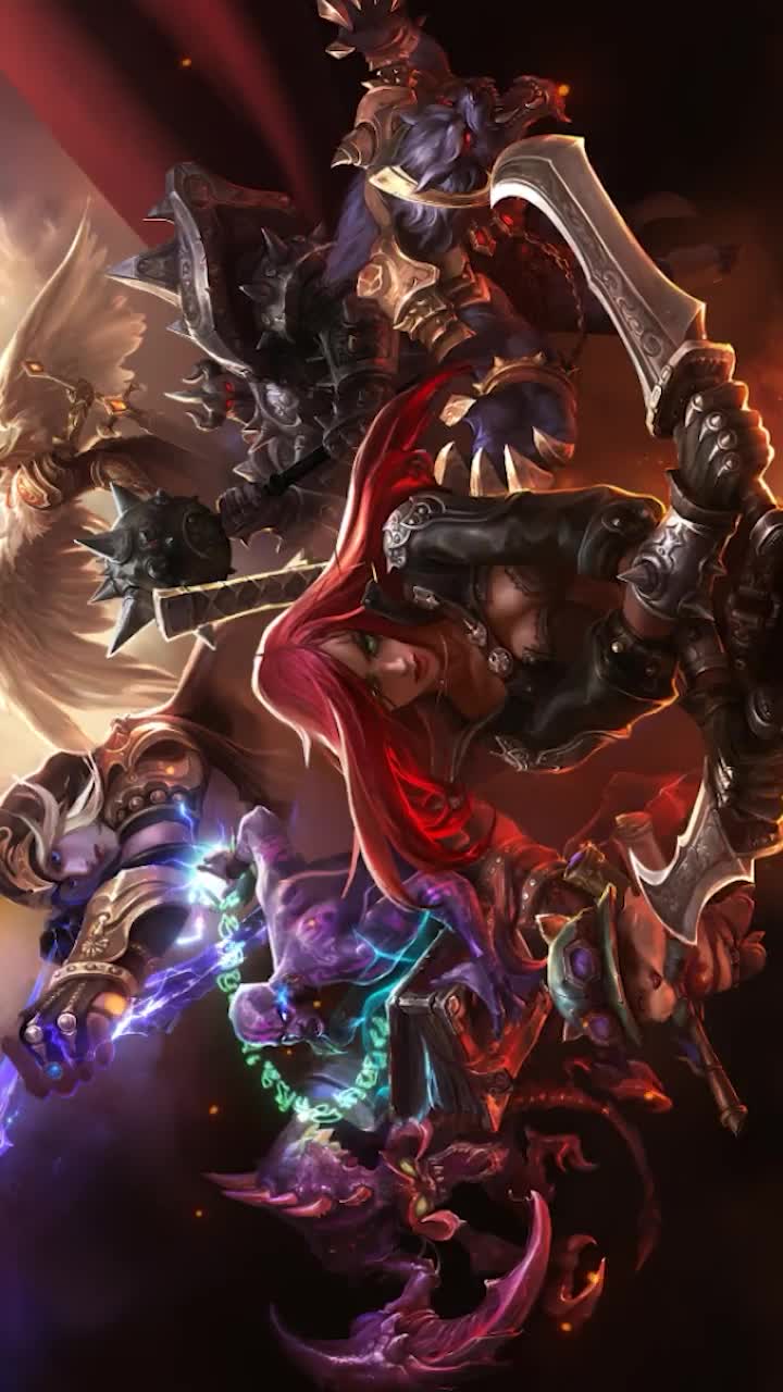 iPhone And Android League Of Legends 10th Anniversary Login Screen Phone Live Wallpaper