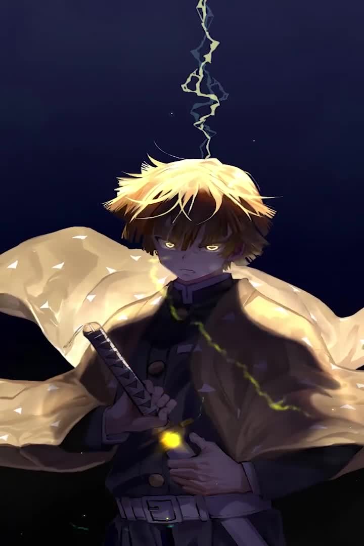 Iphone And Android Cool Zenitsu Phone Live Wallpaper