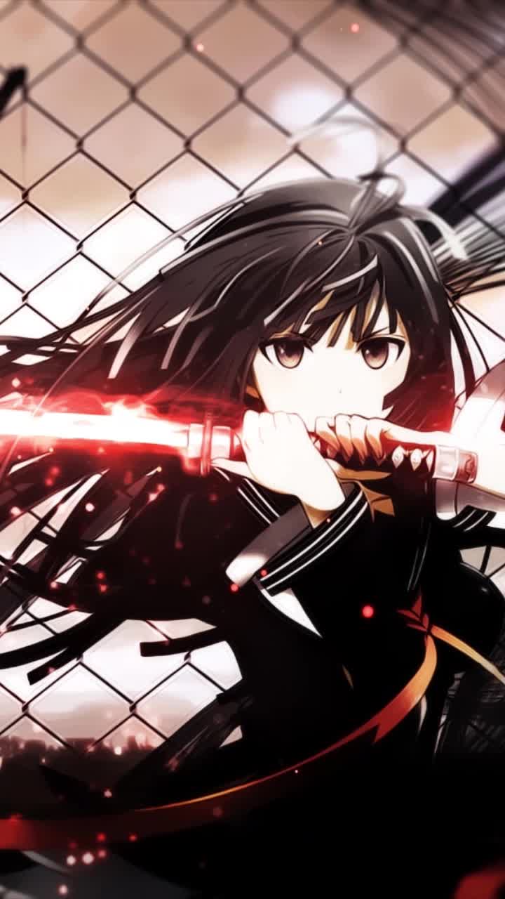 iPhone and Android Kisara Tendo Black Bullet Live Phone Wallpaper